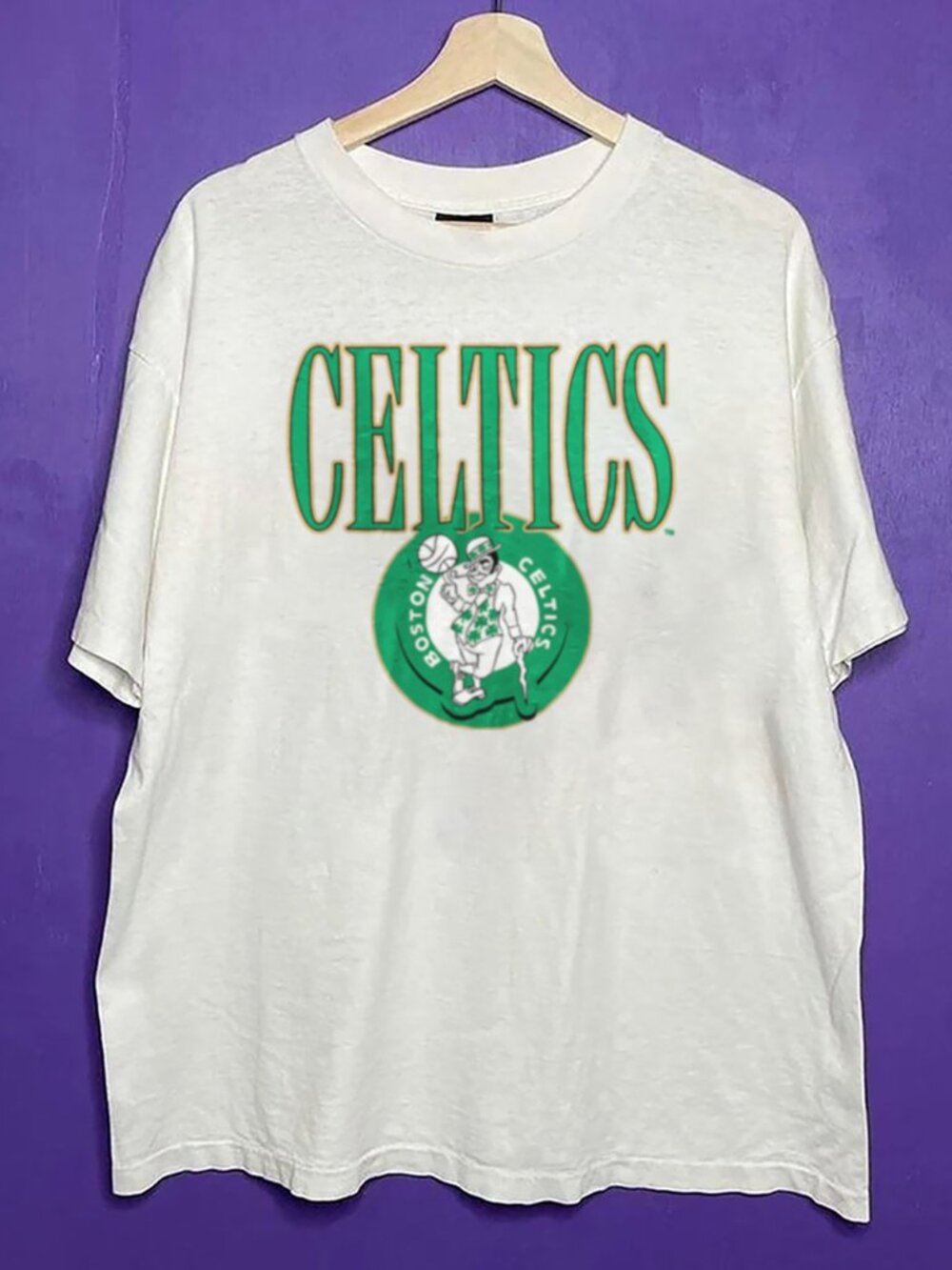 Vintage 90s Boston Celtics Basketball Crewneck Shirt, Boston Celtics NBA Shirt